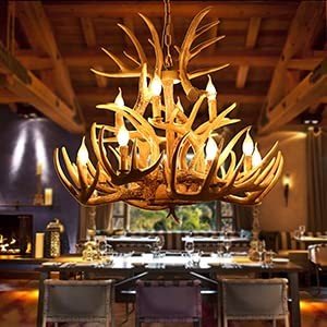 Vintage Antler Chandelier with 12 E14 Lights