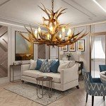 Antler Chandelier Light Fixture for Home Décor