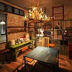 Vintage Antler Chandelier with 12 E14 Lights