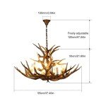 Antler Chandelier Light Fixture for Home Décor
