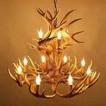 Vintage Antler Chandelier with 12 E14 Lights