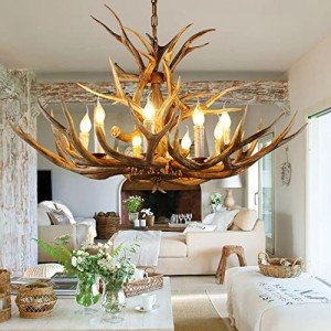 Rustic Antler Chandelier with 8 Lights