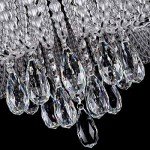 Modern K9 Crystal LED Round Ceiling Light with Remote