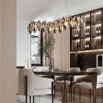 Elegant Vintage Gold Crystal Chandelier Pendant Light