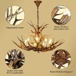 Rustic Antler Chandelier with 8 Lights