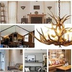 Rustic Antler Chandelier with 8 Lights