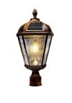 Gama Sonic Solar Post Light - Brushed Bronze Finish