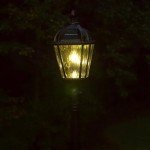 Gama Sonic Solar Post Light - Brushed Bronze Finish