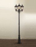 Firenze 3-Light Outdoor Lamp Post - Matt Black