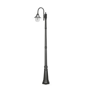Gama Sonic Orion Black Post Light - 94.63" Tall