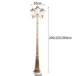 Victorian Outdoor 3-Light Lamp Post Lantern