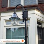 Gama Sonic Orion Black Post Light - 94.63" Tall