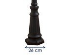 Firenze 3-Light Outdoor Lamp Post - Matt Black