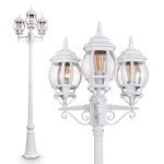 Hofstein Lentua Antique-Style Outdoor 3-Arm Lamp