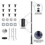 Dimgogo 13ft Solar Street Lamp Post for Outdoors