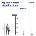 Dimgogo 13ft Solar Street Lamp Post for Outdoors