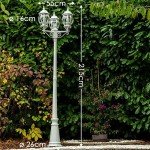 Hofstein Lentua Antique-Style Outdoor 3-Arm Lamp