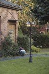 Parma Triple Column Outdoor Lamp Post - Matt Black
