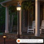 Gama Sonic Imperial Solar Lamp Post - Black