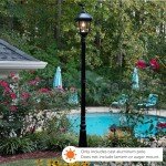 Gama Sonic Imperial Solar Lamp Post - Black