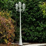 Hofstein Lentua Antique-Style Outdoor 3-Arm Lamp