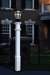 Sturbridge White Lamp Post by New England Arbors