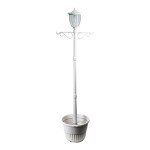 Kenwick Solar Lamp Post and Planter - White