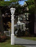 Sturbridge White Lamp Post by New England Arbors