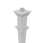 Sturbridge White Lamp Post by New England Arbors