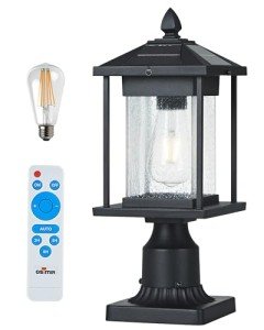 Osimir 16" Dusk to Dawn Solar Post Light