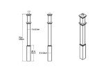 Sturbridge White Lamp Post by New England Arbors