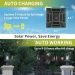 Osimir 16" Dusk to Dawn Solar Post Light