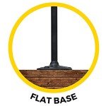 Baytown II Solar Outdoor Lamp Post - Black