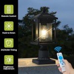 Osimir 16" Dusk to Dawn Solar Post Light