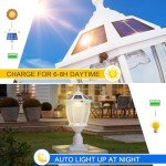 Dusk to Dawn Solar Post Light for Outdoors