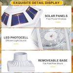 Dusk to Dawn Solar Post Light for Outdoors