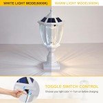 Dusk to Dawn Solar Post Light for Outdoors