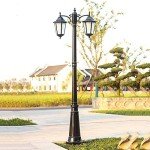 Antique Outdoor Landscape Post Light with 2 Heads