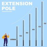 19.7Ft Solar Street Light Pole for Outdoors
