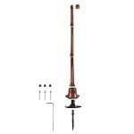 Gama Sonic 5-Foot Antique Bronze Lamp Post