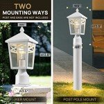 Moonlok Dusk to Dawn Outdoor Post Lights - 2 Pack