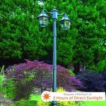 GAMA SONIC Windsor Solar Lamp Post Light Kit