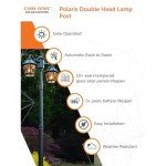 GAMA SONIC Windsor Solar Lamp Post Light Kit
