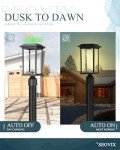 Seovix Solar Post Lights - 2 Pack Outdoor Lamps
