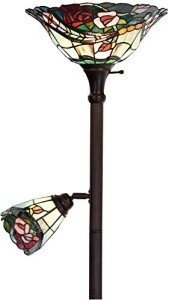 Bieye Rose Flower Tiffany Style Floor Lamp 70