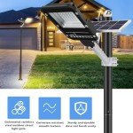 10Ft Solar Street Light Pole for Outdoor Use