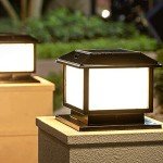 Solar Square Post Cap Light for Outdoor Use