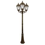 Solar-Powered Royal Lamp Post with Triple Light