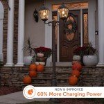Gama Sonic Solar Lamp Post Kit with Double Head