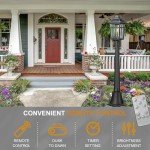 41-Inch Solar Outdoor Post Light with Remote